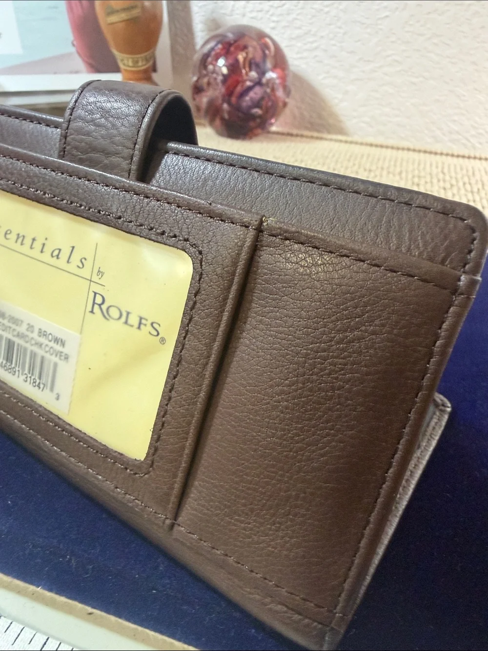 Rolfs Brown Leather Men's Card Holder Wallet